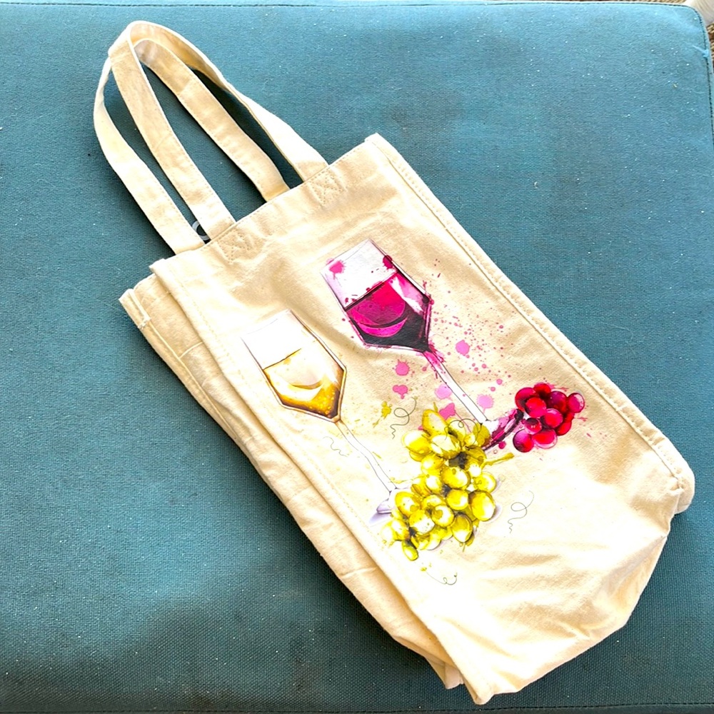 Wine tote 7”x12”